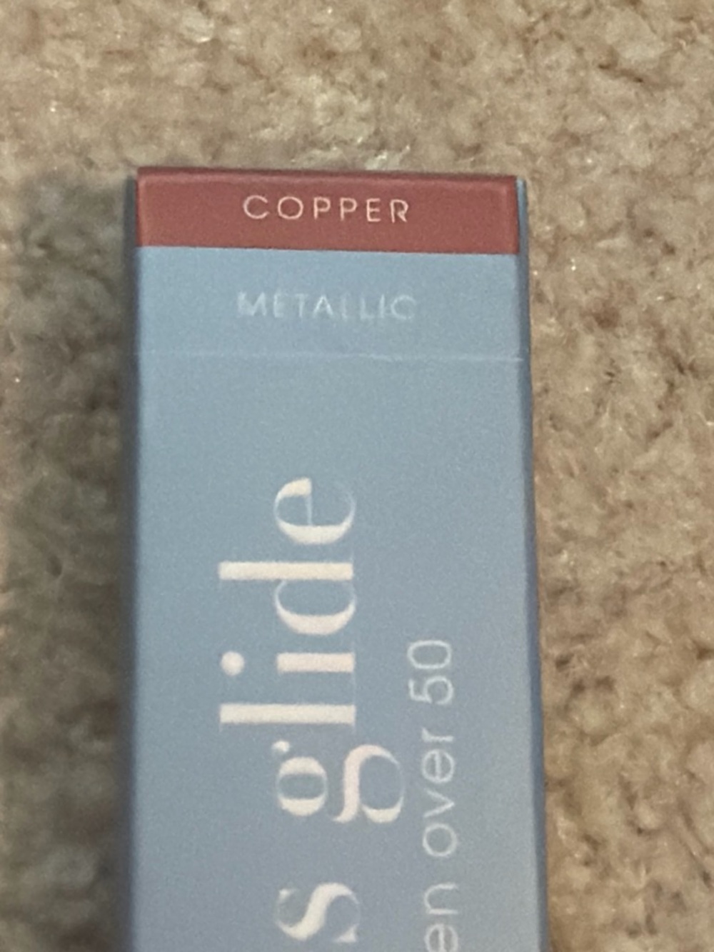 NIB~ PrimeEyes Prime Prometics GLIDE EyeLiner Women over 50 COPPER Metallic - Picture 2 of 4